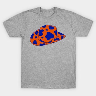 Dark Orange and Blue cowboy hat T-Shirt